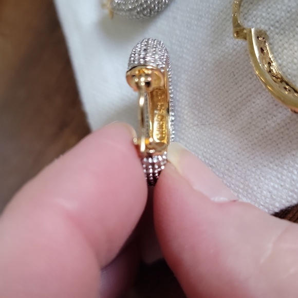 Three pairs of earrings all sterling - Picture 5 of 16